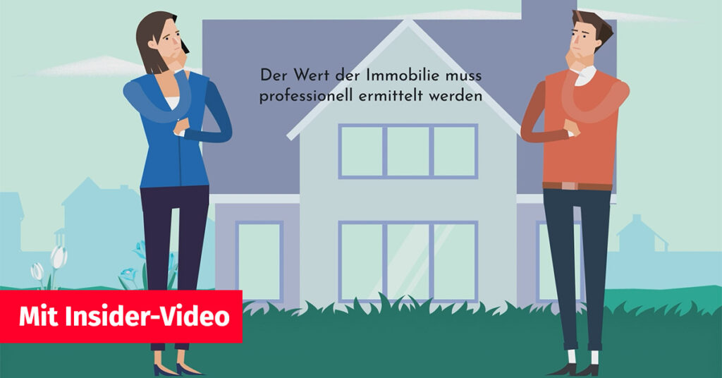 Frau und Mann vor Haus